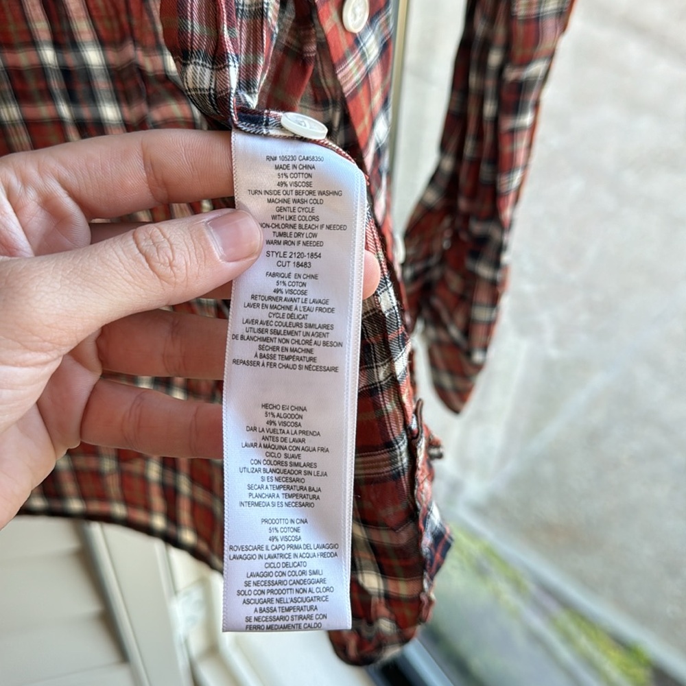 Current/Elliot Plaid Button-Up Shirt! 💥 - Picture 3 of 4